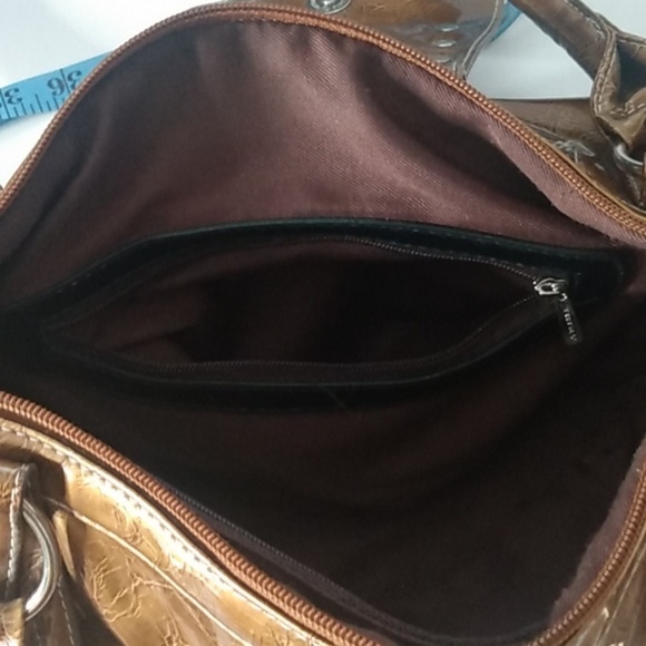 *JINRY* Women's Purse Gold 17"long 7.5 wide 10" strap - Picture 8 of 12